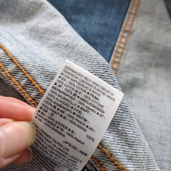 Gap kids unisex distressed Jean jacket - Picture 5 of 7